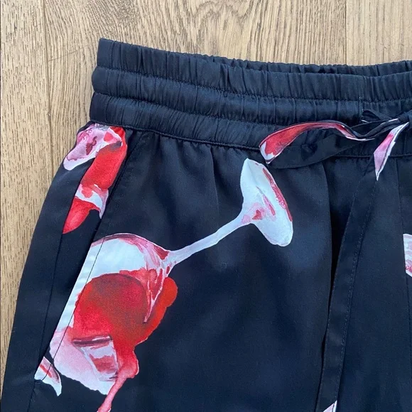 NAHMIAS Fine Wine Silk Shorts